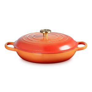 Le Creuset Flamme Dorée Signature Cast Iron Shallow Casserole 30cm 